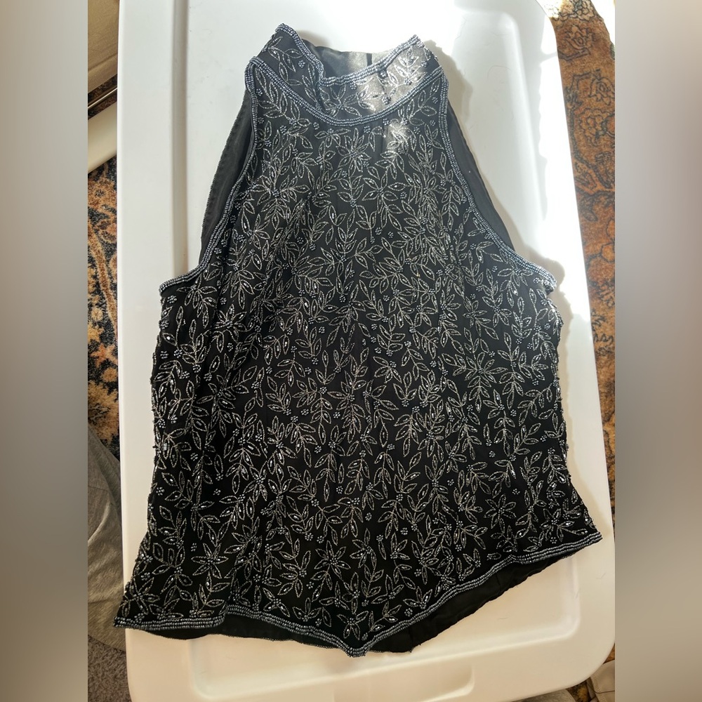 Vintage beaded halter top that's
